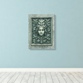 緑の女性 – 石 キャンバスプリント (インサイチュ (ウッドフロア))