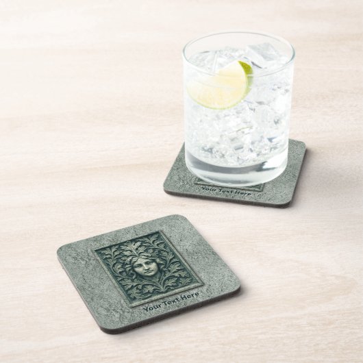 緑の女性 – 石 コースター (右側)