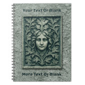 緑の女性 – 石 ノートブック (正面)