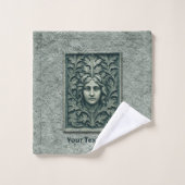 緑の女性 – 石 バスタオルセット (ウォッシュタオル)