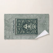 緑の女性 – 石 バスタオルセット (ハンドタオル)