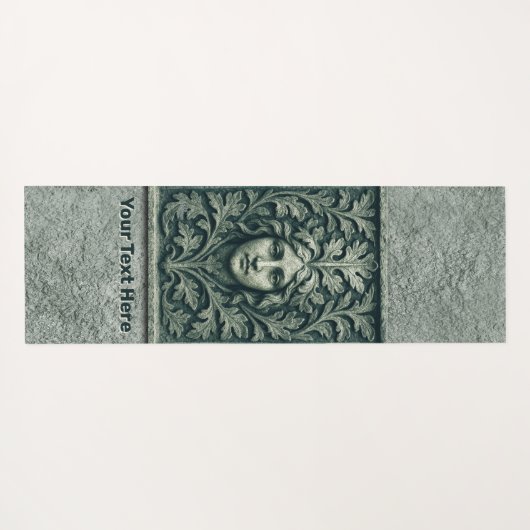 緑の女性 – 石 ヨガマット (裏面(横))