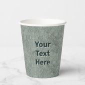 緑の女性 – 石 紙コップ (裏面)