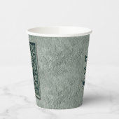 緑の女性 – 石 紙コップ (左)