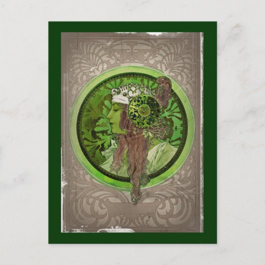 緑の女性 – LAUREL ポストカード (正面)