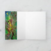 緑の妖精のクリスマスの願い シーズンカード (内部)