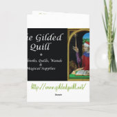 緑の妖精の月の挨拶状 カード (裏面)