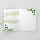 緑の妖精の月の挨拶状 カード (内部)