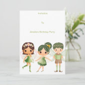 緑の妖精誕生日注入 招待状 (スタンド正面)