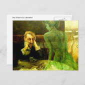 緑の妖精：アブシンテ ポストカード (正面/裏面)