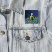 緑の妖精-忘れ私ない 缶バッジ (インサイチュ)