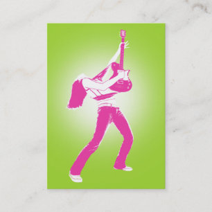 "緑の威厳のあるな"ぽっちゃりしたカード 名刺