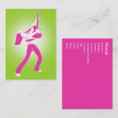 "緑の威厳のあるな"ぽっちゃりしたカード 名刺 (正面/裏面)