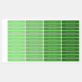 緑の子供がアイロンを衣類に付ける ラベル (シート)