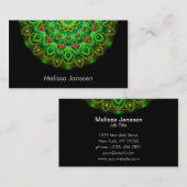 緑の孔雀-曼荼羅 名刺 (正面/裏面)