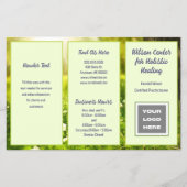 緑の宇宙のビジネスロゴカタログ チラシ (正面)