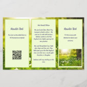 緑の宇宙のビジネスロゴカタログ チラシ (裏面)