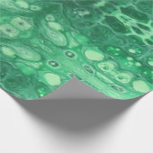 緑の宝石の調子の抽象芸術のカメのkaliedoscope ラッピングペーパー (角)