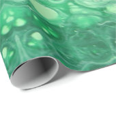 緑の宝石の調子の抽象芸術のカメのkaliedoscope ラッピングペーパー (ロールコーナー)