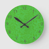 緑の宝石 ラウンド壁時計 (正面)