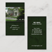 緑の家の不動産の家の名刺 名刺 (正面/裏面)