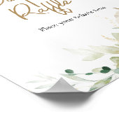 緑の小さなかぼちゃおむつラッフル ポスター (角)