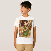 緑の小さなグレース Tシャツ (正面フル)