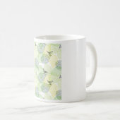 緑の小さな離れ鳥の自然 コーヒーマグカップ (正面右)