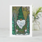 緑の小人のクリスマス招待状 招待状 (スタンド正面)
