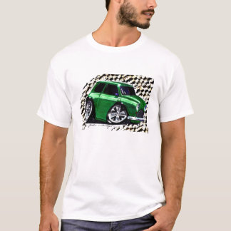緑の小型の競争 Tシャツ
