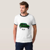 緑の小型車のTシャツ Tシャツ (正面フル)