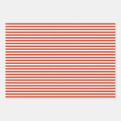 緑の小枝と赤い果実クリスマスパターン ラッピングペーパーシート (正面2)