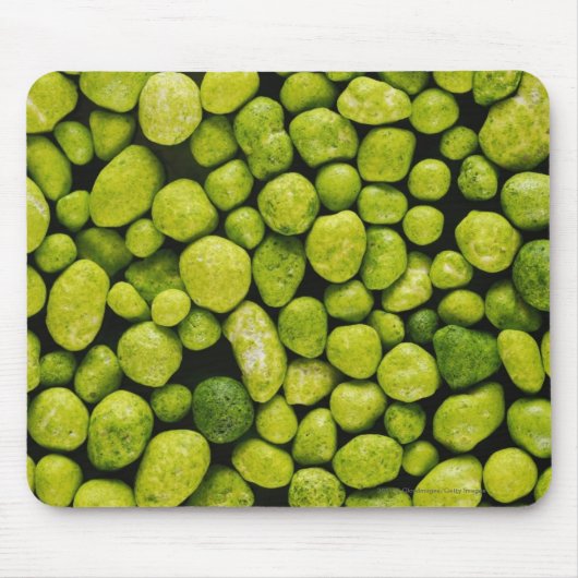 緑の小石のクローズアップ マウスパッド (正面)