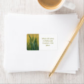 緑の小麦差出人住所ラベル ラベル (インサイチュ)