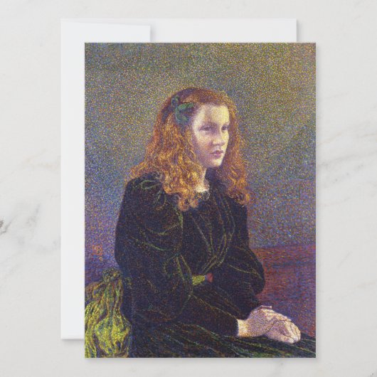 緑の少女(by Theo van Rysselberghe) カード (正面)