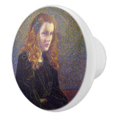 緑の少女(by Theo van Rysselberghe) セラミックノブ (右)