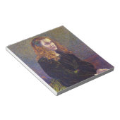 緑の少女(by Theo van Rysselberghe) ノートパッド (アングル)