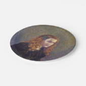 緑の少女(by Theo van Rysselberghe) ペーパープレート (アングル)