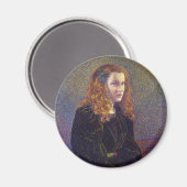 緑の少女(by Theo van Rysselberghe) マグネット (正面/裏面)