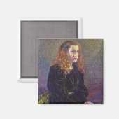 緑の少女(by Theo van Rysselberghe) マグネット (正面/裏面)