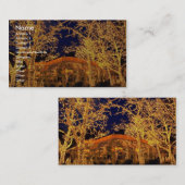 緑の居酒屋、セントラル・パーク、ニューヨークシティ、 名刺 (正面/裏面)