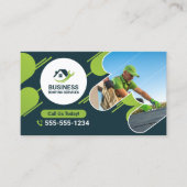 緑の屋根サービス 修理・設置 名刺 (正面)