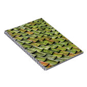 緑の屋根板のクローズアップ写真 ノートブック (右側)