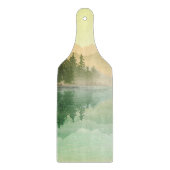 緑の山と森林の風景 カッティングボード (正面)