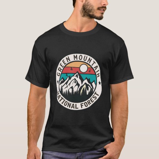 緑の山の国有林 Tシャツ (正面)