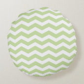 緑の山形の丸枕 ラウンドクッション (裏面)