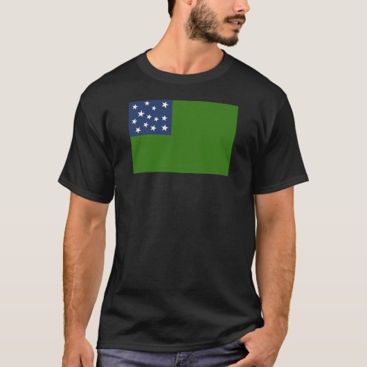 緑の山旗 Tシャツ (正面)
