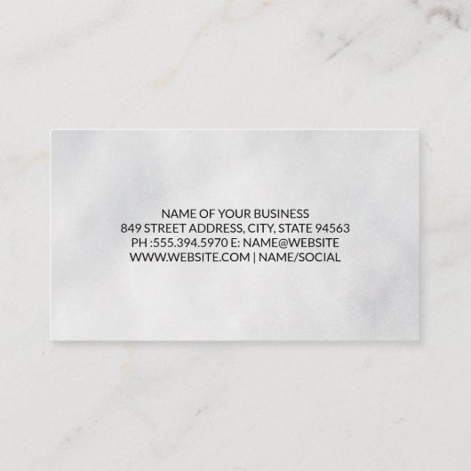 緑の山 | スタイル化された自然 名刺 (裏面)