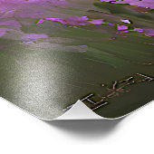 緑の崖とAzure Waves フォトプリント (角)