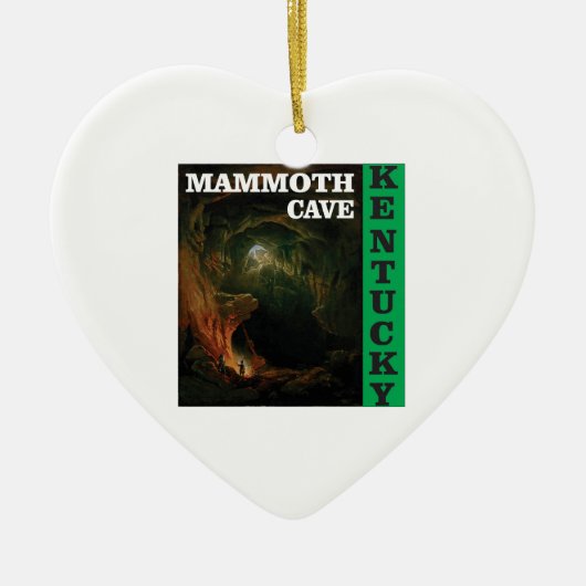 緑の巨大な洞窟ケンタッキー セラミックオーナメント (正面)